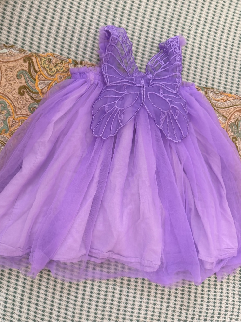 Baby Girls 12-18M Purple Butterfly Fairy Tulle Dress Costume